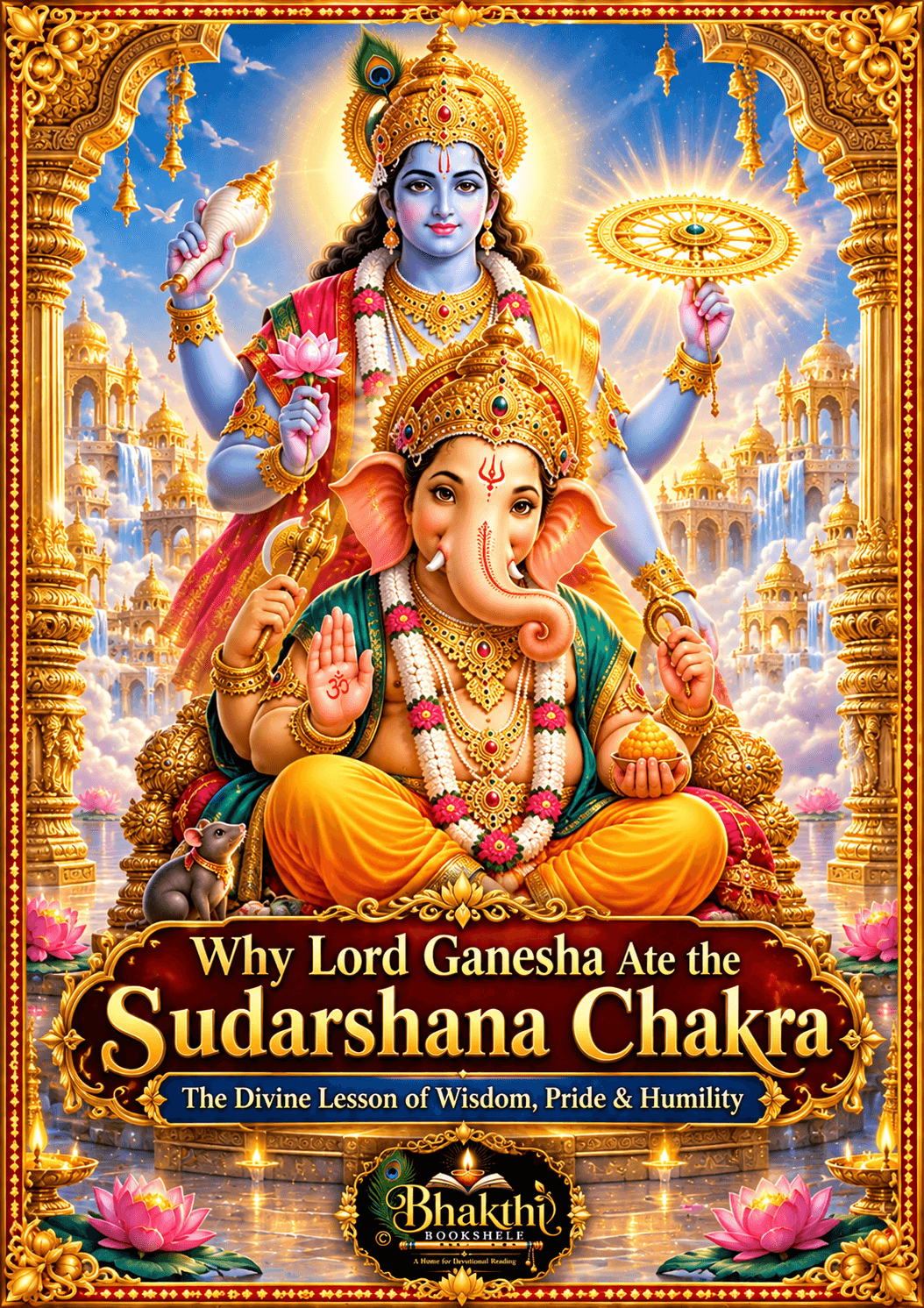 LORD GANESHA & SUDARSHANA CHAKRA 